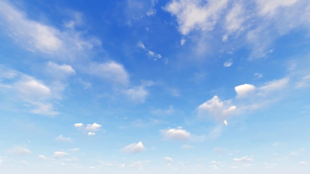 Cloudy blue sky abstract background, blue sky background with tiny clouds, 3d rendering

