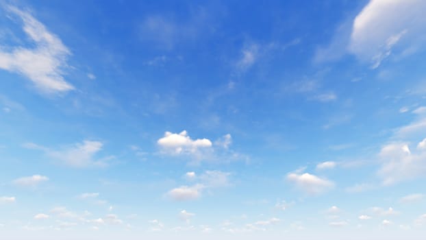 Cloudy blue sky abstract background, blue sky background with tiny clouds, 3d rendering

