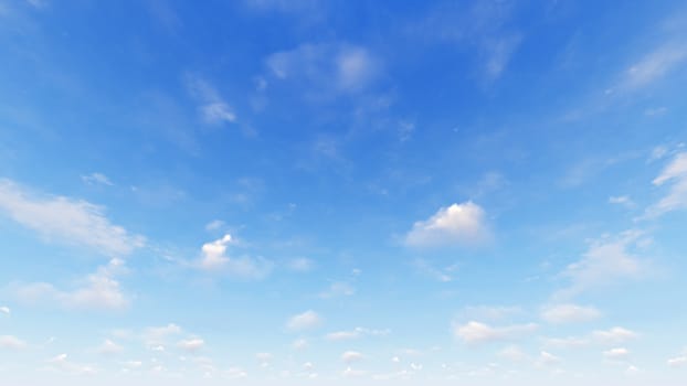 Cloudy blue sky abstract background, blue sky background with tiny clouds, 3d rendering

