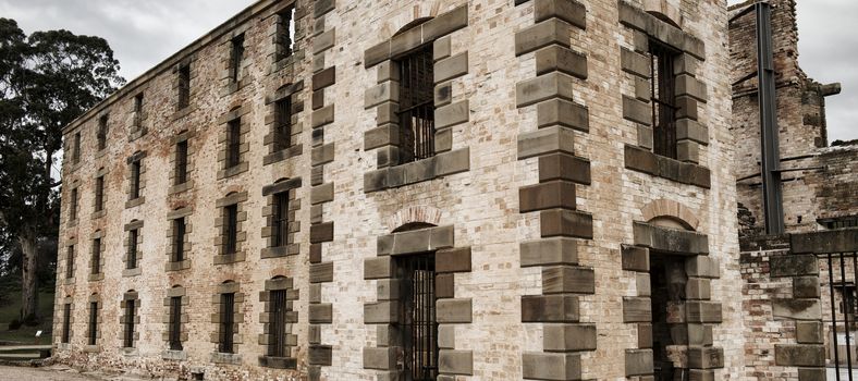 Port Arthur the old convict colony and historic jail located in Tasmania, Australia