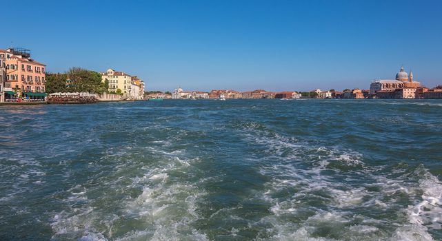 view of San Giorgio island, Venice, Italy
