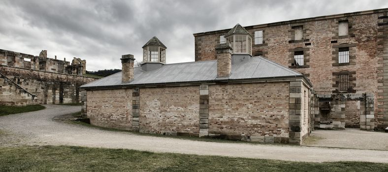 Port Arthur the old convict colony and historic jail located in Tasmania, Australia