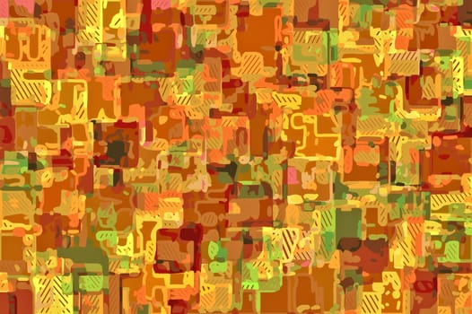 brown green and yellow drawing and painting abstract background