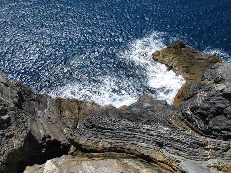 view of the coast and sea around Portovenere