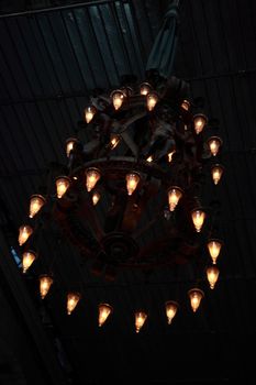 large chandelier in the cathedral of Pisa, Tuscany, Italy