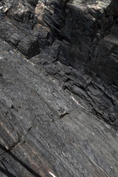 close-up of rocks, reefs in riomaggiore, gulf of 5 Terre, Italy