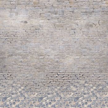 Stylish vintage fantasy stone brick texture with crackles and scratches for design