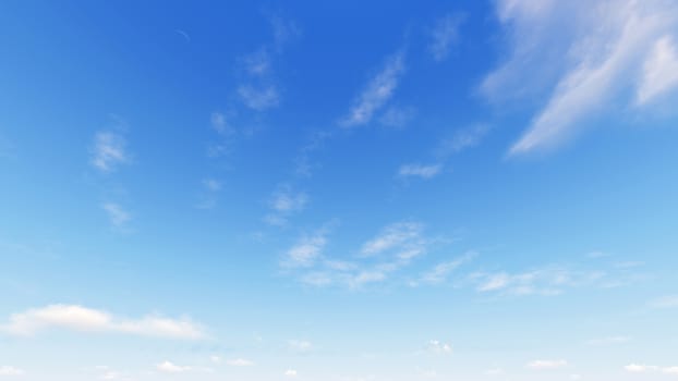 Cloudy blue sky abstract background, blue sky background with tiny clouds, 3d rendering

