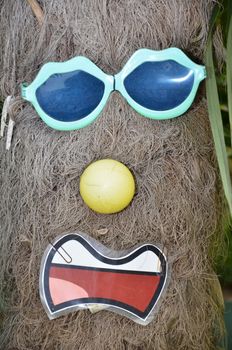 Funny photo of a tree and sunglasses in Singapore