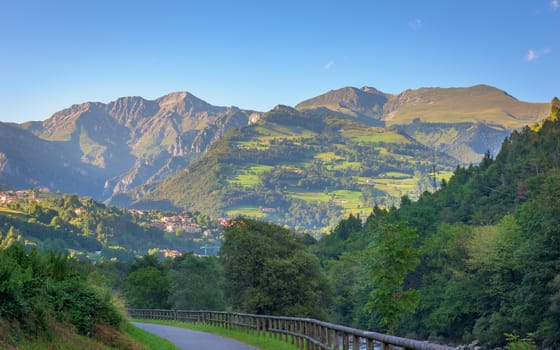 A nice view of Seriana valley italian alps,location near Bergamo, italy.