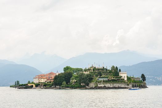 Beautiful Isola Bella at Lake Maggiore, near Stresa town.