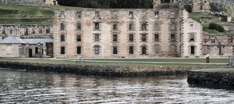 Port Arthur the old convict colony and historic jail located in Tasmania, Australia