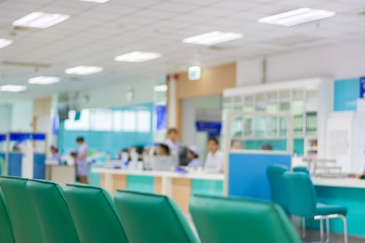 hospital interior blur background