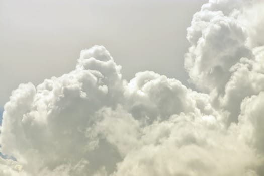 White cloud close up in sky for background