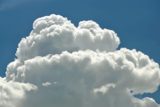 White cloud close up in sky for background