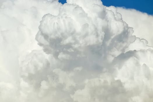 White cloud close up in sky for background