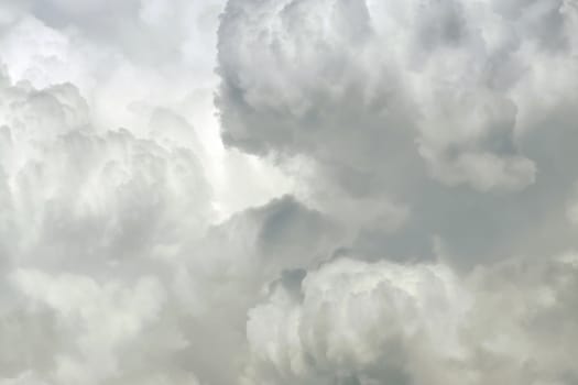 White cloud close up in sky for background