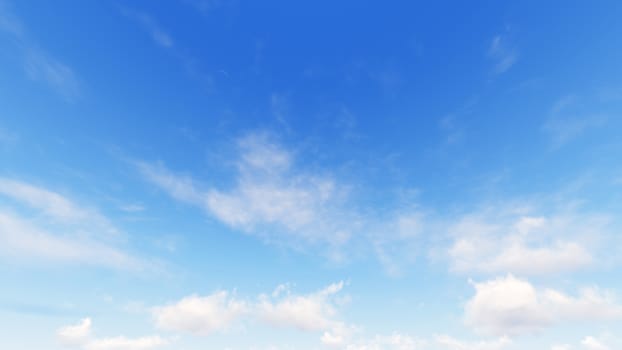 Cloudy blue sky abstract background, blue sky background with tiny clouds, 3d rendering

