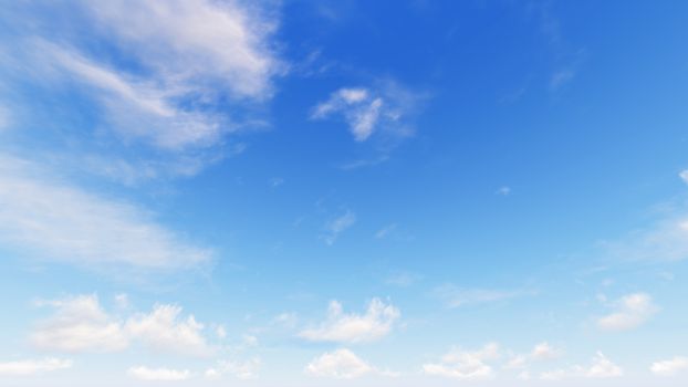 Cloudy blue sky abstract background, blue sky background with tiny clouds, 3d rendering

