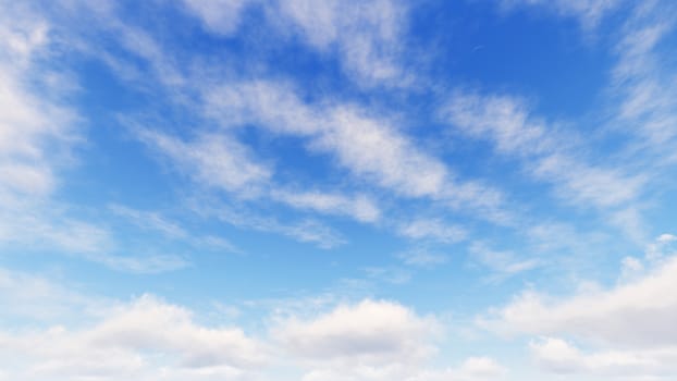 Cloudy blue sky abstract background, blue sky background with tiny clouds, 3d rendering

