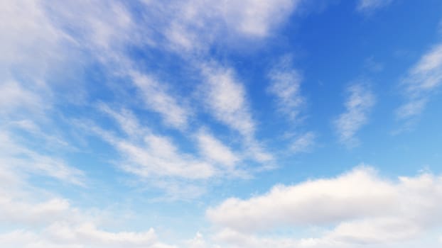 Cloudy blue sky abstract background, blue sky background with tiny clouds, 3d rendering

