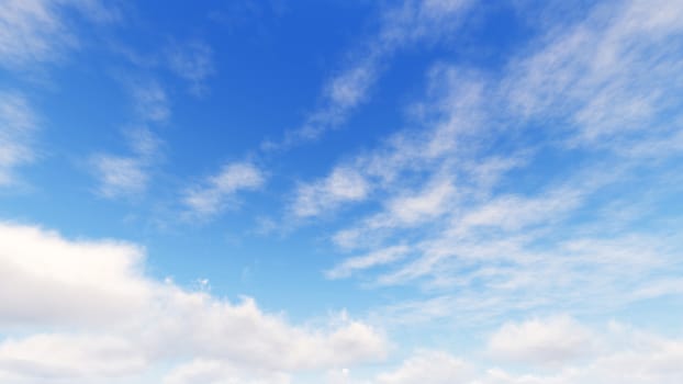 Cloudy blue sky abstract background, blue sky background with tiny clouds, 3d rendering

