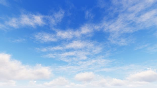 Cloudy blue sky abstract background, blue sky background with tiny clouds, 3d rendering

