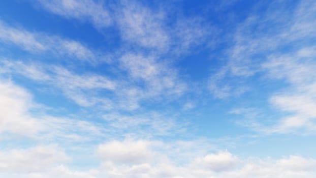 Cloudy blue sky abstract background, blue sky background with tiny clouds, 3d rendering

