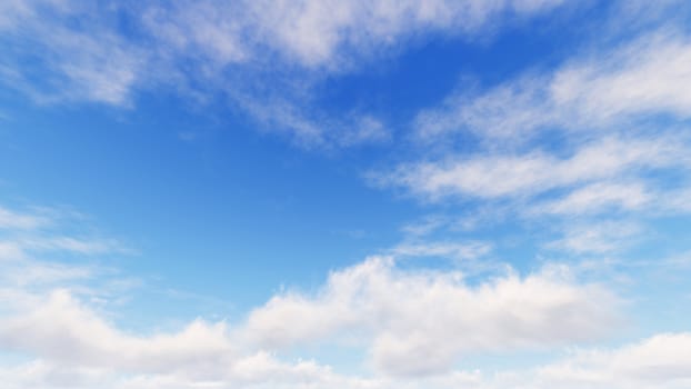 Cloudy blue sky abstract background, blue sky background with tiny clouds, 3d rendering

