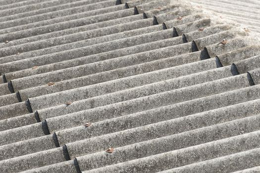 Close up asbestos roof texture background.