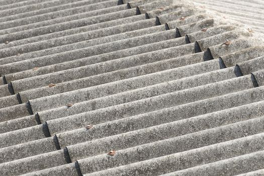 Close up asbestos roof texture background.