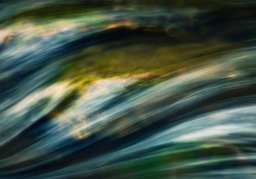 abstract background detail autumn wave on the river