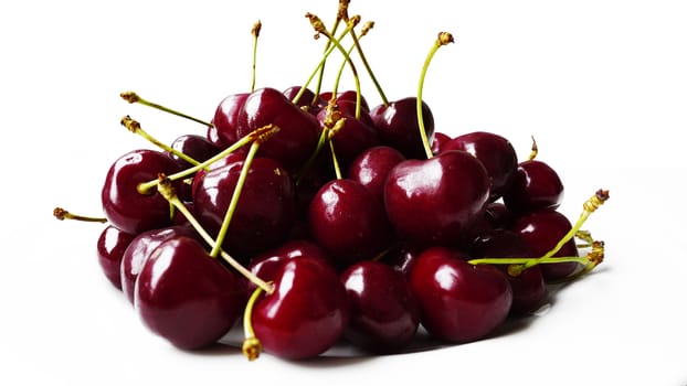 cherry fruit on white background