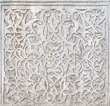Fine plaster work mosaic in Khiva, Uzbekistan