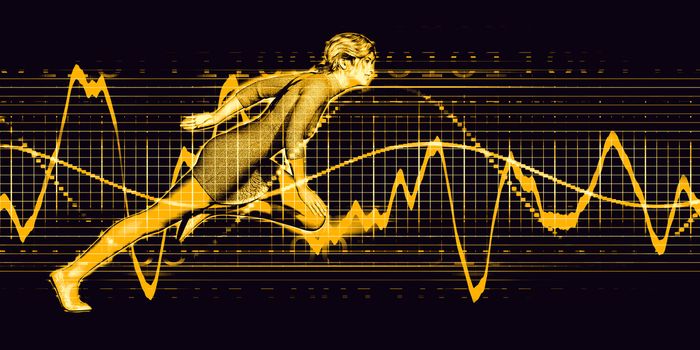 Professional Services with Caucasian Woman and Graph Background