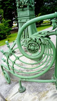 wrought iron railing detail in vienna austria