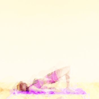 Meditation Concept Illustration with Soothing Background Art