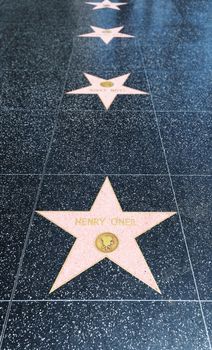 LOS ANGELES, USA - AUGUST 5, 2016: Henry O'Neil star at Walk of Fame on Hollywood Boulevard.