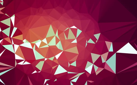 Abstract low poly background, geometry triangle, mosaic pastel color background