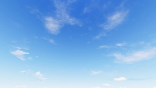 Cloudy blue sky abstract background, blue sky background with tiny clouds, 3d rendering

