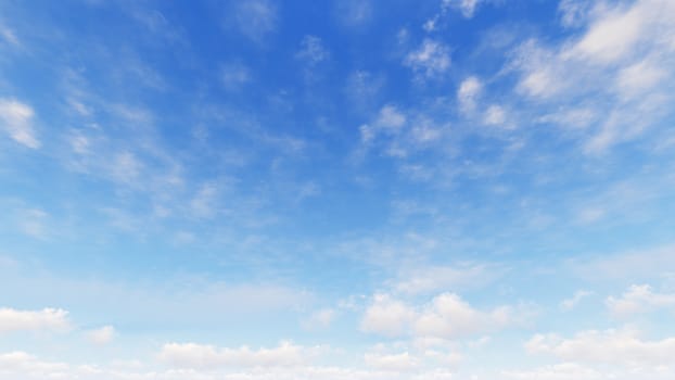 Cloudy blue sky abstract background, blue sky background with tiny clouds, 3d rendering

