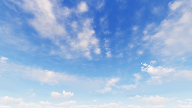 Cloudy blue sky abstract background, blue sky background with tiny clouds, 3d rendering

