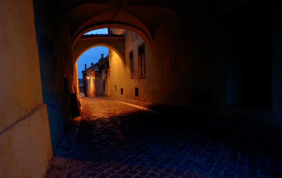 Medieval passage in Sibiu city - Romania