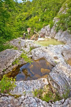 Mirna river canyon in village Kotle, Istria, Croatia