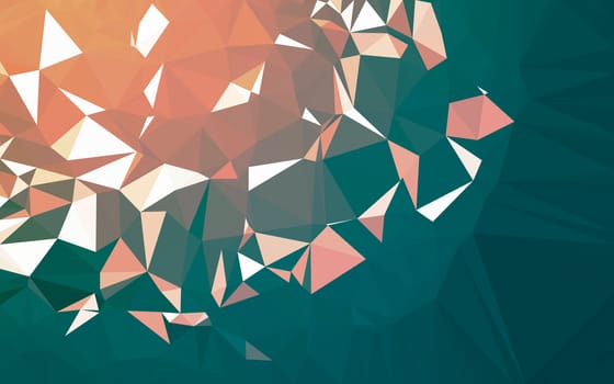 Abstract low poly background, geometry triangle, mosaic pastel color background