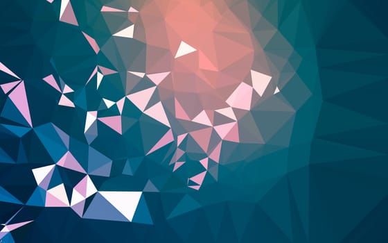 Abstract low poly background, geometry triangle, mosaic pastel color background