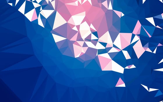 Abstract low poly background, geometry triangle, mosaic pastel color background