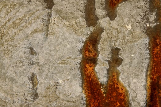 Close up photo of old rusty galvanized iron sheet texture.