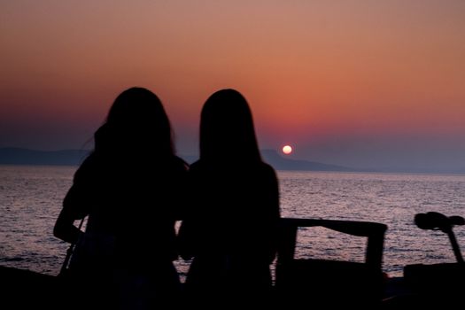 Sunset Rethymno in Crete, Greece