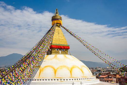 Boudhanath stupa in Kathmandu, Nepal